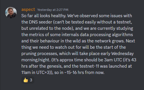 $KAS 10 BPS testnet report from one of devs

#DigitalSilver