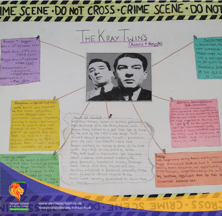DevizesSchool's tweet photo. These are UNREAL! Year 10 students studying Crime and Punishment in our Philosophy &amp; Ethics classes have produced some incredibly creative homeworks- here are some of the highlights! https://t.co/ChCWomX4mW