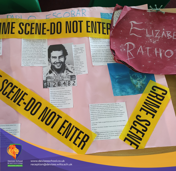 DevizesSchool's tweet photo. These are UNREAL! Year 10 students studying Crime and Punishment in our Philosophy &amp; Ethics classes have produced some incredibly creative homeworks- here are some of the highlights! https://t.co/ChCWomX4mW