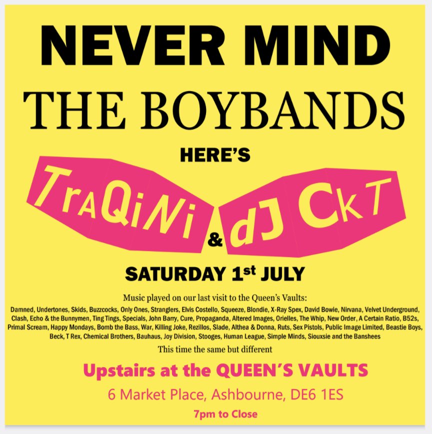 rattusashbun_1's tweet image. Looking forward to playing a few tunes at the Queen's Vaults, Ashbourne this Saturday with @CKT______