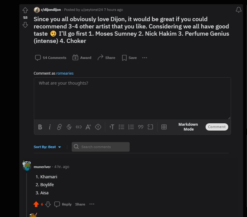 inconspicuously got named dropped in r/Dijon ????