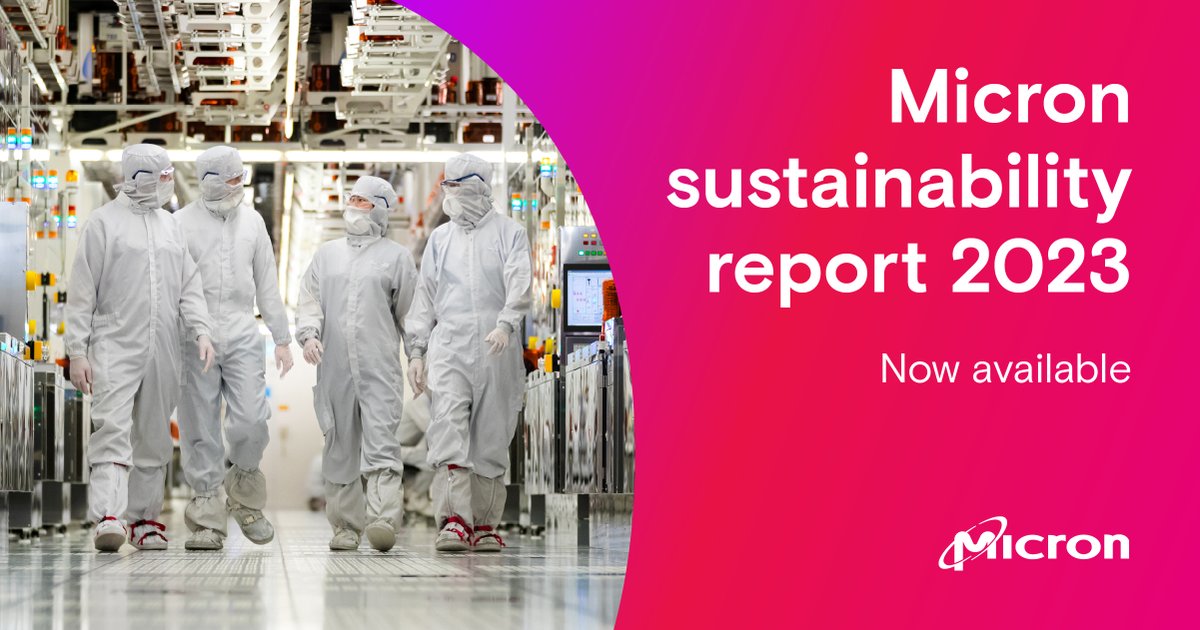 Sustainability is not only central to Micron’s values and mission, but it is also an integral part of our long-term strategic plans. See how we are doing against our goals: bit.ly/3J5LS3V