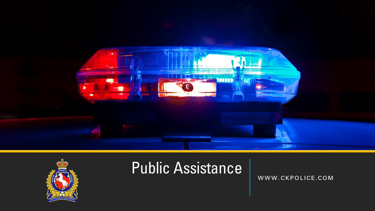 News Release - Seeking Assistance - ckpolice.com/news-release-s… #CKPS #CKOnt #ChathamKent