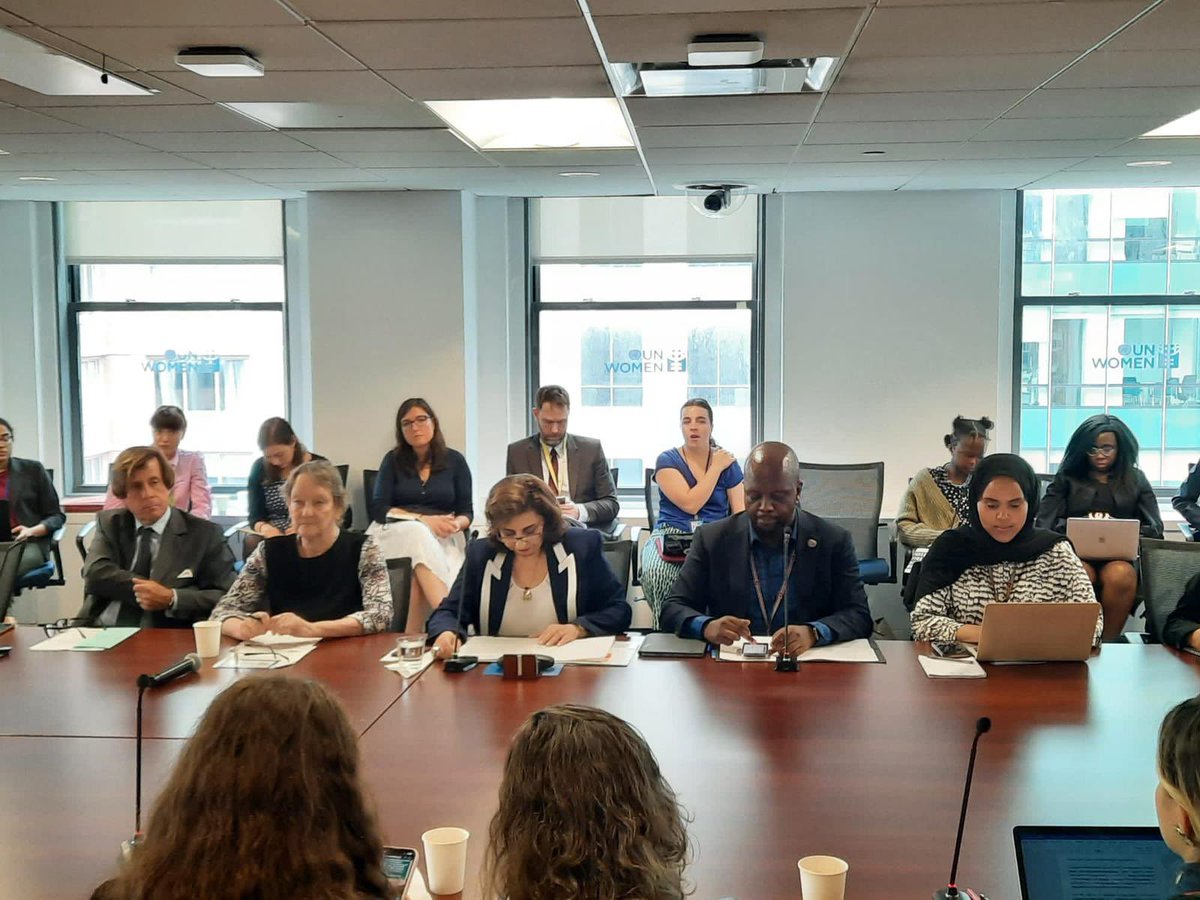 #KingdomNL is a proud co-founder of the #GroupofFriends to Eliminate Sexual Harassment with 🇰🇪🇮🇱🇫🇷. 

At today’s GoF meeting, @yokabrandt shared 🇳🇱 experiences with preventing & countering SH online and urged for the implementation of #CSW67 agreed conclusions on this topic 💪