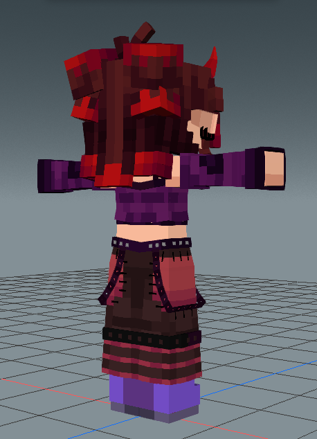 Made a model of @Supah_exe's new Persona!

#Mineimator #Modelbench #OC #Minecraft