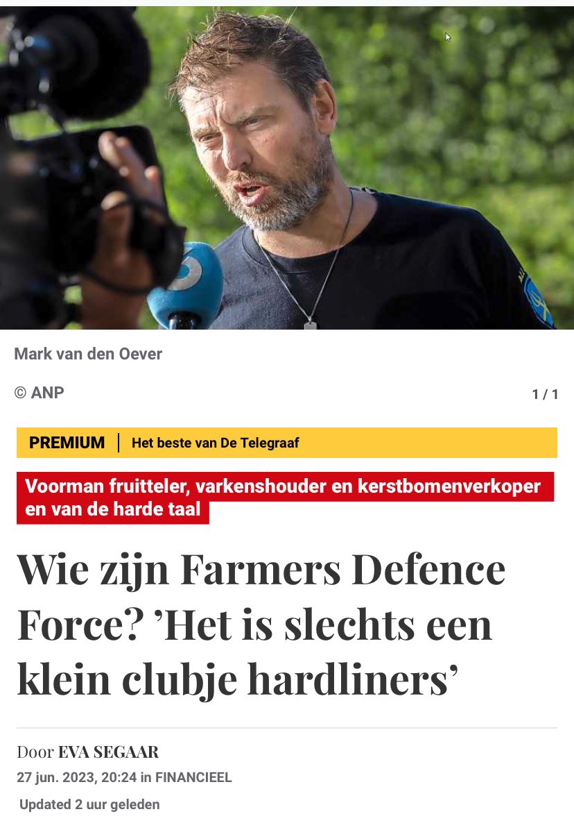 Jammer dat Nederlands bevolking zo misleid wordt door Farmers Defence Force. De tijd dat #boeren de Tweede Kamer #zwijgplichten kon opleggen is voorbij. Een #Landbouwakkoord op kosten Nederlanders weigeren en dan zeggen dat je meer geld wilde hebben. #boerenopstand #op1npo, #op1