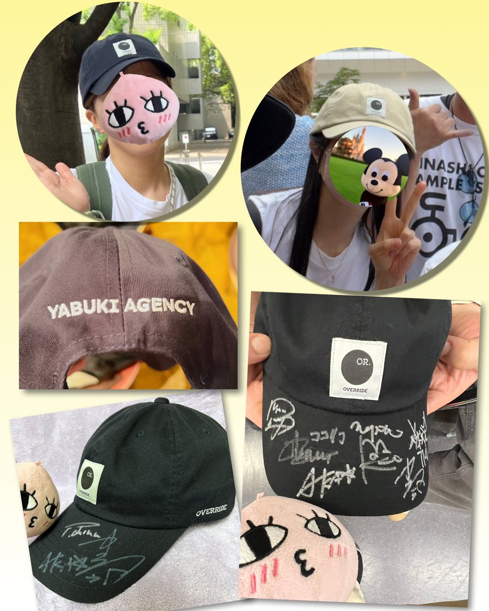 #帽子屋栗原 さん
#矢吹エージェンシー LIVEで頂いた #OVERRIDE OGC WOVEN LABEL 6P CAP 'YABUKI AGENCY'のロゴ入り 素敵なcapをご用意してくださってありがとうございました🧢✨被ってますし 矢吹エージェンシーLIVEに出てた方々のサインを頂いてお宝capとして持ち歩いてます
instagram.com/reel/Ct_Ghn1Or…