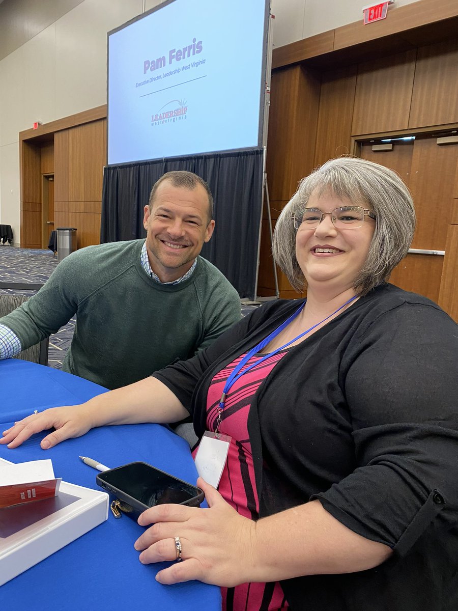 kara_mitchellWV's tweet photo. When @SchoolsWyoming Queen of Secret Stories gets to chat it up with the Prince of Pedagogy! @Wes_Kieschnick https://t.co/xApUUiS5k3