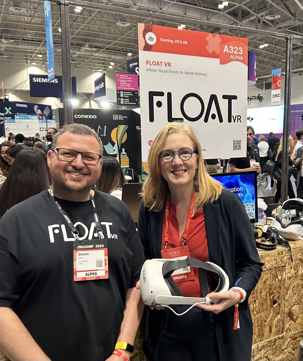 BrendaBaileyBC's tweet photo. BC has arrived at #Colission2023! Great to spend the afternoon talking with BC businesses championing innovation at home and around the globe 🌎. #SECURE3D @FloatVR @LiveItearth https://t.co/T1JoPUbuTC