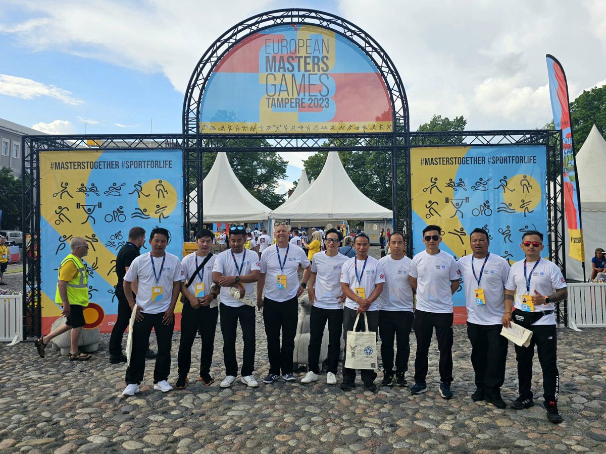 jeeves524's tweet image. The opening ceremony of the European Masters Games 23 in Tampere, Finland. @ArmySportASCB #Armybadminton