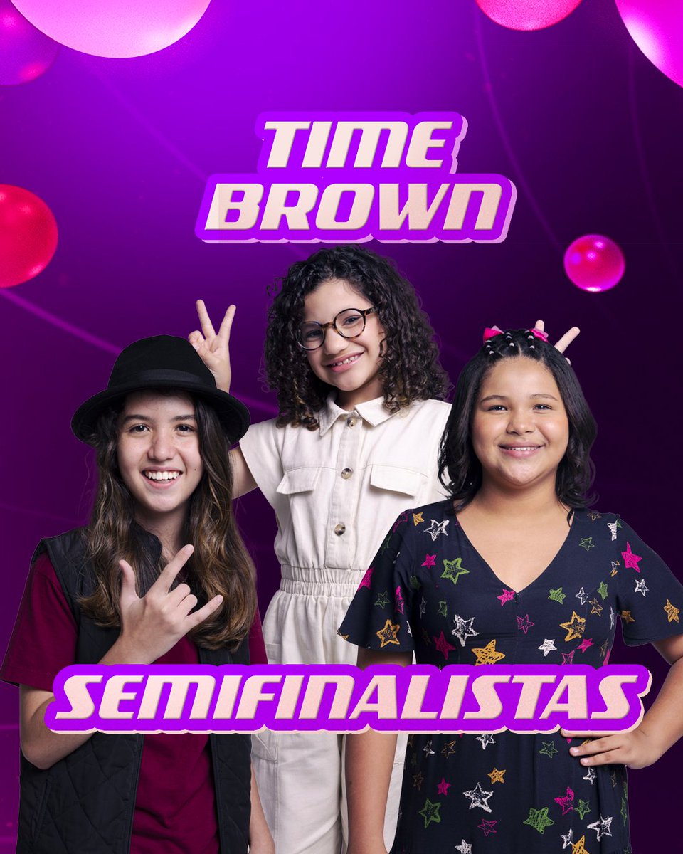 Olha o #TimeBrown passando pelo seu feed! ✨ 

Emanuel Motta, Laura Medeiros e Vitória Forrozeira arrasaram na Super Batalha e foram as vozes escolhidas pelo técnico @carlinhosbrown a seguirem para a próxima fase! 🎤 

Para quem é a sua torcida? 💜 #TheVoiceKidsBr