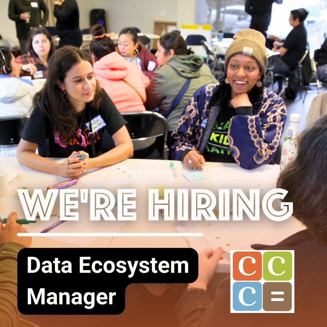 We're hiring a Data Ecosystem Manager to shift how communities and governments use data to understand climate and health.

Application deadline: Sunday, July 16th

coalitioncommunitiescolor.org/job-announceme…

Please apply, and/or help us spread the word by sharing this post!

#PDX #PDXjobs #Portland