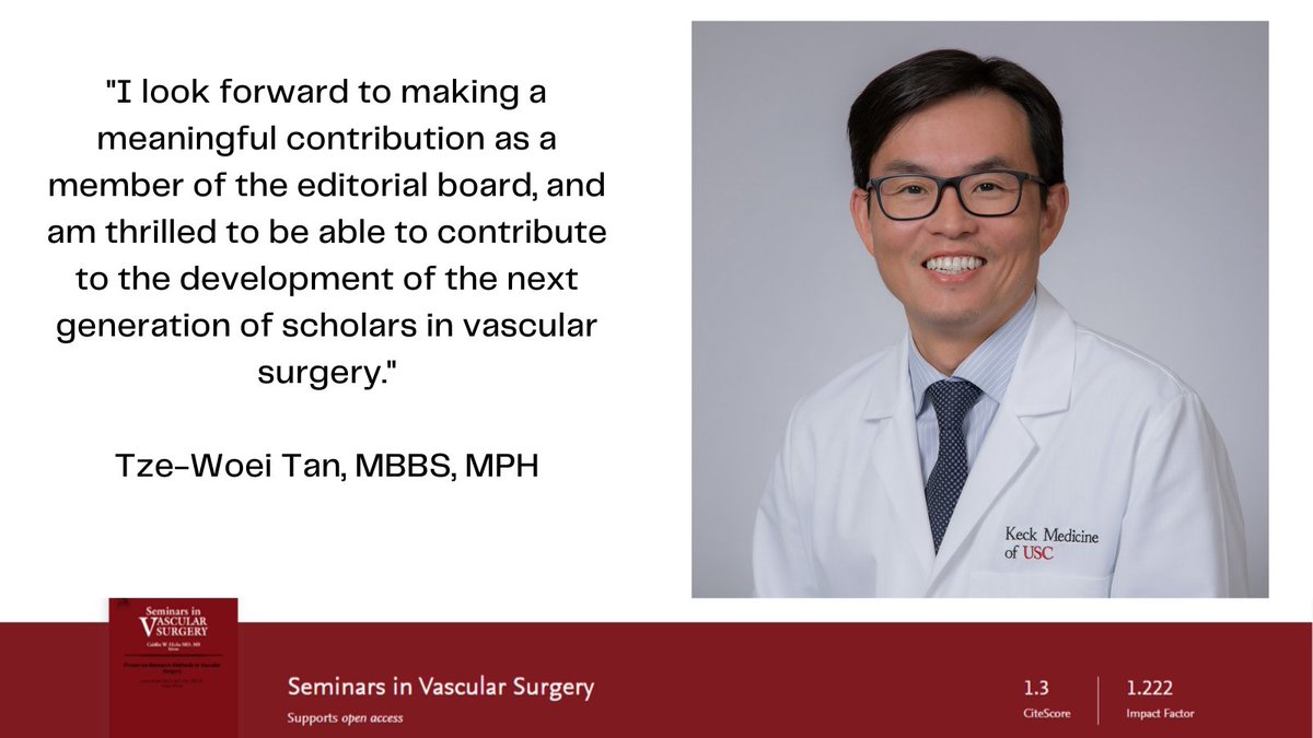 Seminars in Vascular Surgery (@seminarvascsurg) on Twitter photo Thank you to <a href="/TzeWoeiTan/">TzeWoeiTan, MBBS, MPH, FACS</a> for joining the editorial board of <a href="/SeminarVascSurg/">Seminars in Vascular Surgery</a>! And thank you for editing the first issue of 2023 with a focus on inequalities in limb preservation care! Thank you to <a href="/TzeWoeiTan/">TzeWoeiTan, MBBS, MPH, FACS</a> for joining the editorial board of <a href="/SeminarVascSurg/">Seminars in Vascular Surgery</a>! And thank you for editing the first issue of 2023 with a focus on inequalities in limb preservation care!