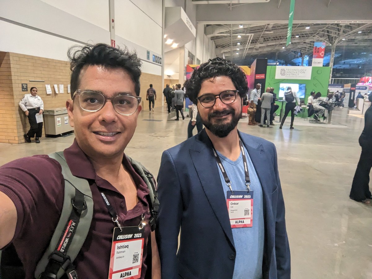 buildanything's tweet photo. Colliding with people at the collision conference. #collissionconf @d33va_ https://t.co/8Y3kFiI2BS