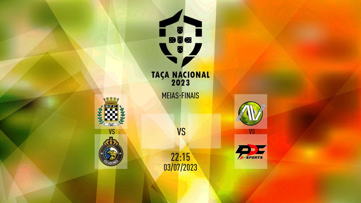 👑 Taça Nacional 2023

Estão sorteadas as Meias-Finais da Taça Nacional. O Boavista FC recebe o CD Azores, enquanto os AdvancedVision e os PDC Esports se defrontam.

Acompanha em multicast no próximo dia 3 de Julho, na twitch da FPC Portugal.

#ProClubs #FIFA23