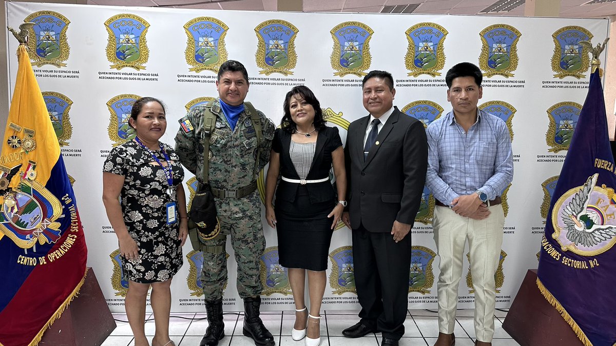 cnenapo's tweet photo. Nuestra directora, @RuthVilatuna, junto al presidente de la Junta Provincial Electoral de #Napo, Manuel Andrango, asistieron a la ceremonia conmemorativa por el Aniversario 3️⃣4⃣ de la creación de la especialidad de Infantería Aérea, desarrollado en las instalaciones del #COS2. https://t.co/wZbFjEnCv3