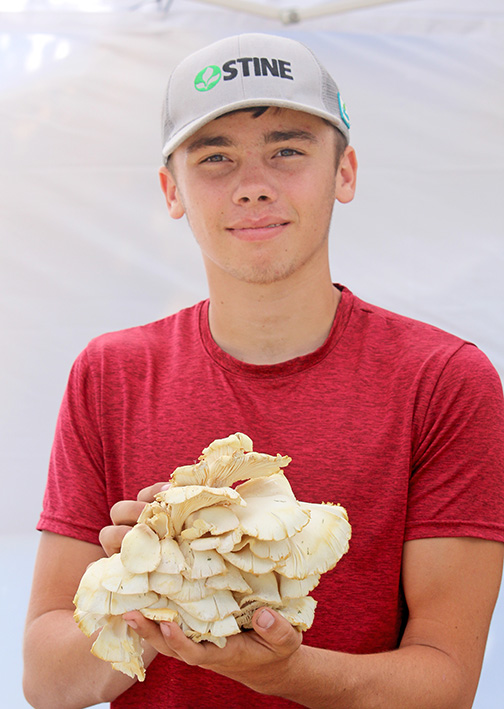 NewsregisterANR's tweet photo. Business is mushrooming for Hampton junior. Jameson Doyle finds fun in fungiculture. He shares his story in this week's ANR Ag Life report. @hamptonhawks1 https://t.co/dmjBWSOWcj