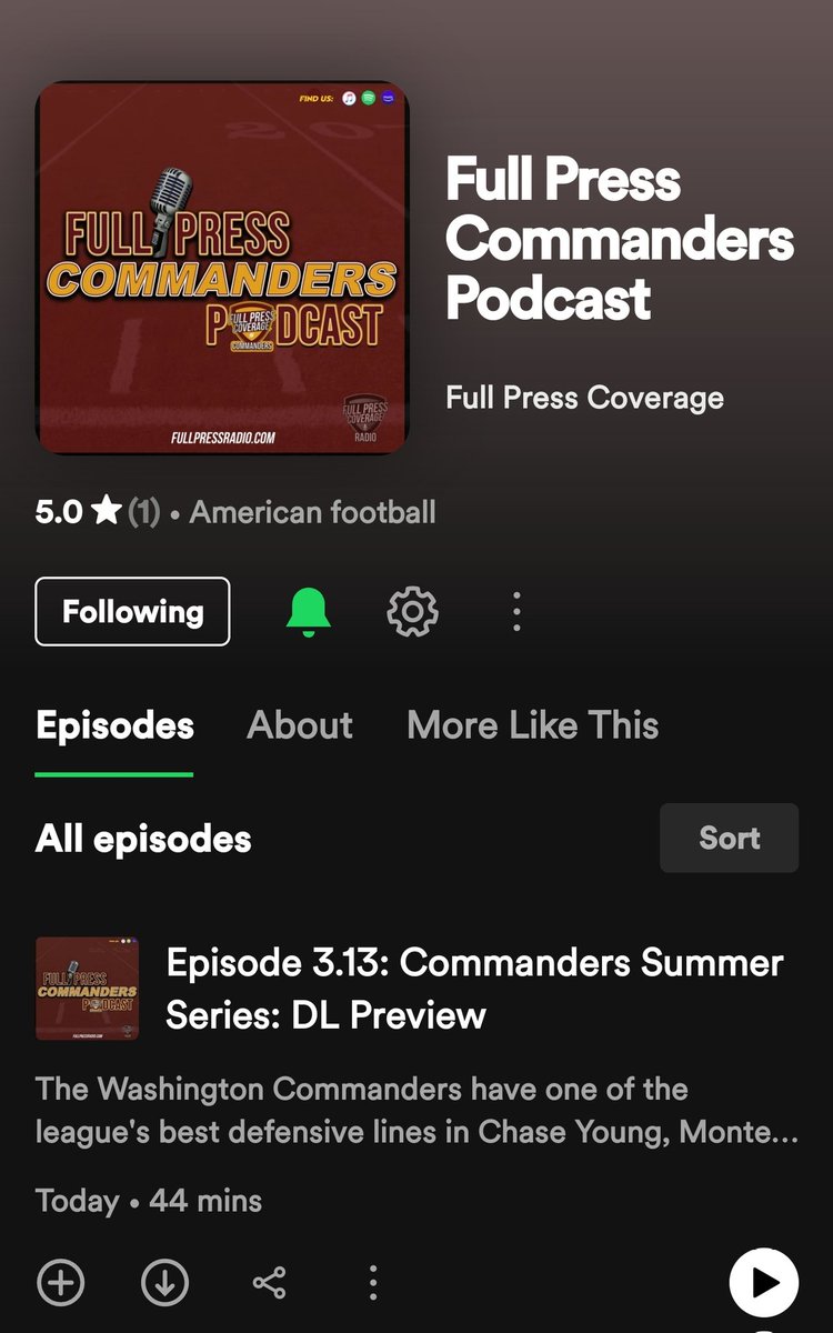 Full Press Commanders Podcast Episode 3.13: #Commanders Summer Series - Defensive Line.

Featuring a roundtable discussion with @DougMcCrayNFL @TheBandGreport and @Gcarmi21.

Check us out on all audio platforms.

#NFL #NFCEast #FPC
@FullPressNFL @FP_Coverage
