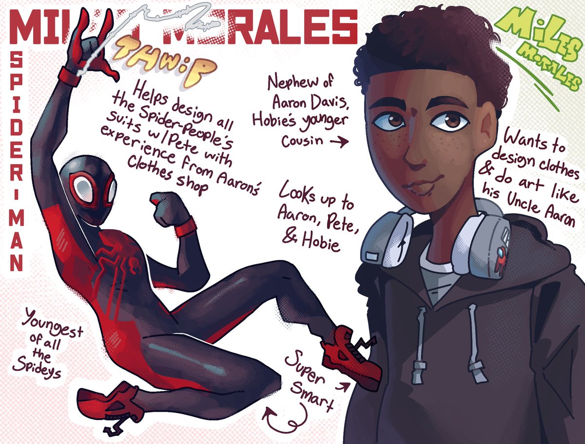 RT @muoi_art: Spider-Man Miles Morales, The Prowler Aaron Davis & The Second Prowler Hobie Davis https://t.co/W34zhL8NIY