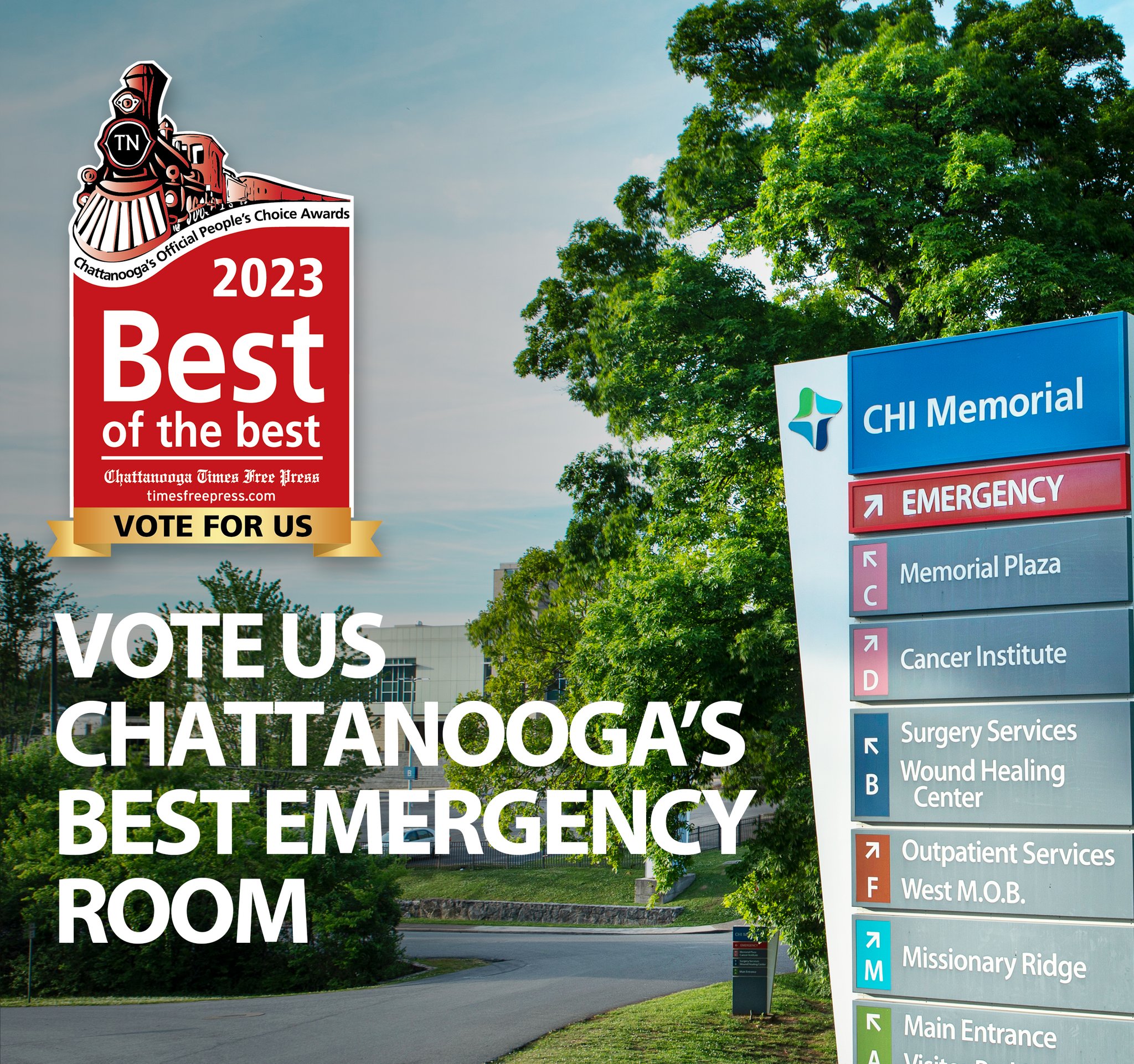 CHI Memorial on Twitter "We need your support to claim the title of Best Emergency Room in this
