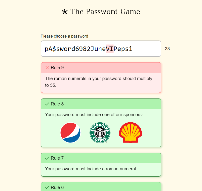 Password game neal fun answer viral password game is r