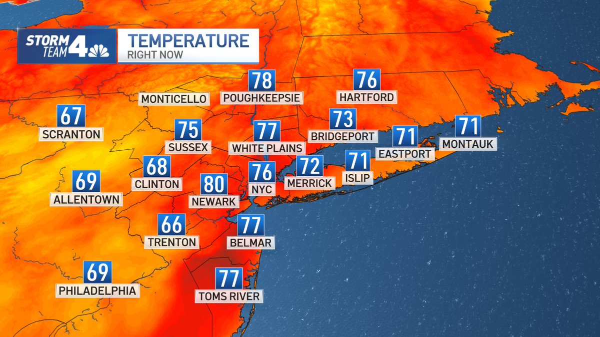 Temperatures at this hour #NBC4NY