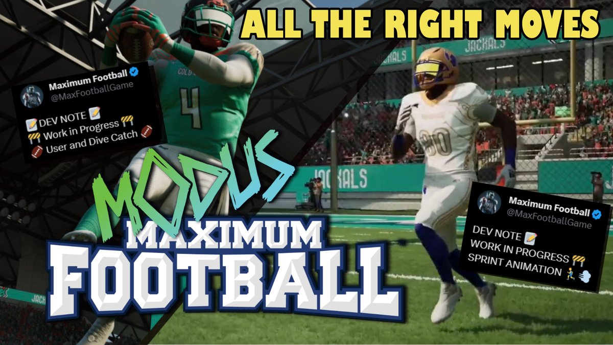 THESGNHUB's tweet image. 🏈Maximum Football 23🏈 | All Kinds of IMPROVEMENT!
#maximumfootball #modusgames #customization 

🔥Multiple Dev. Updates from the past week starting from *6/25/23*
The sky is the Limit!!

New video on our YouTube Channel Go check it out!