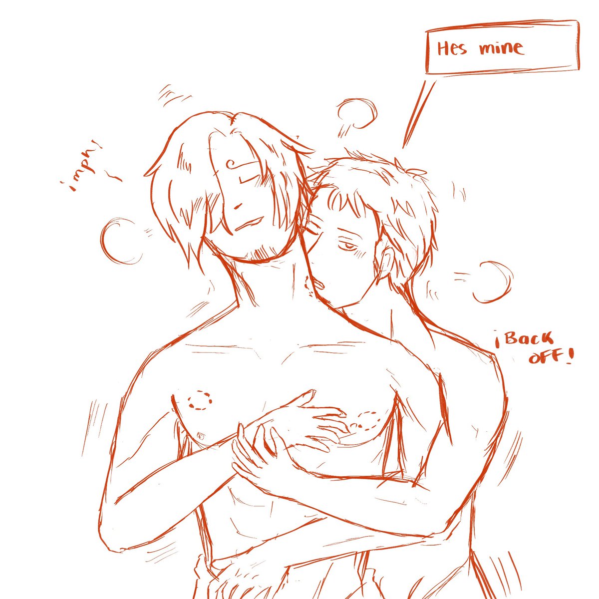 Sorry Guys, they’re taken🥲 #Zosan #Zoro #Sanji #ONEPIECE