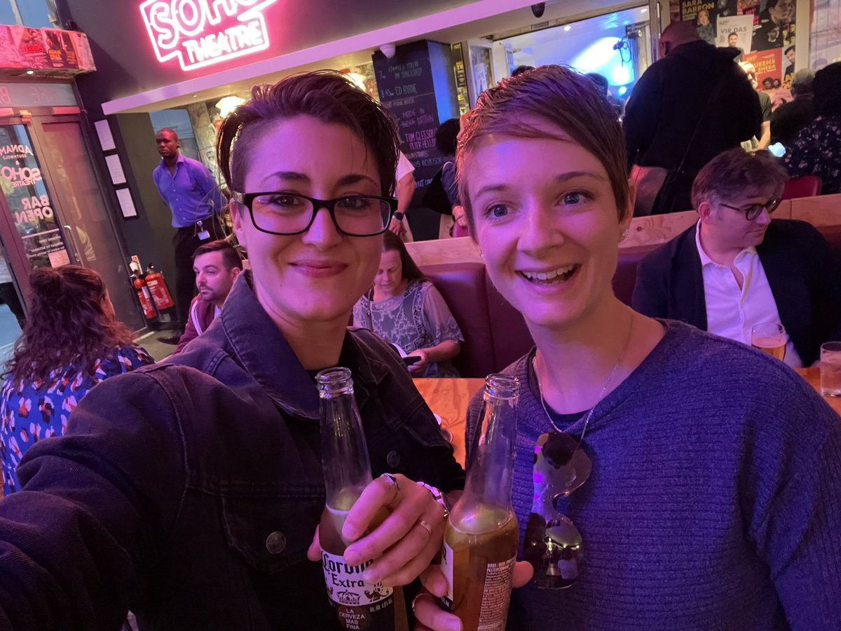 NFKTheatre's tweet photo. A huge congratulations to @RinkooBarpaga and @MathiasTAndre for tonight’s performance of ‘Made In India - Britain’ this performance needs to be seen by the masses! It was amazing to catch up after so long. #storytelling #deaf #deafcommunity #comedian #soho @sohotheatre https://t.co/cA74lFMtuA