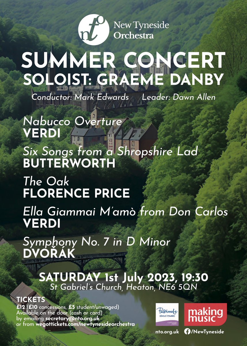 It's this weekend! NTO will be joined by Graeme Danby  at St Gabriel's Church on Saturday evening - tickets available on the door or at wegottickets.com/event/583547.