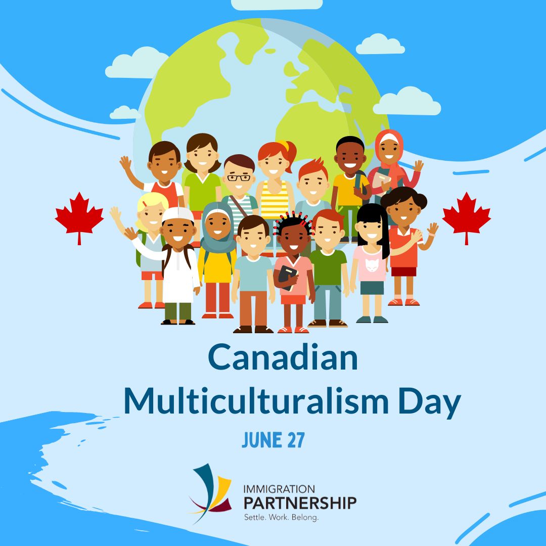 ImmigrationWR's tweet image. On June 27, #CanadianMulticulturalismDay, we continue to embrace diversity by honouring the many cultural communities that help build a strong and vibrant Waterloo Region and across Canada.  #WeAllBelong