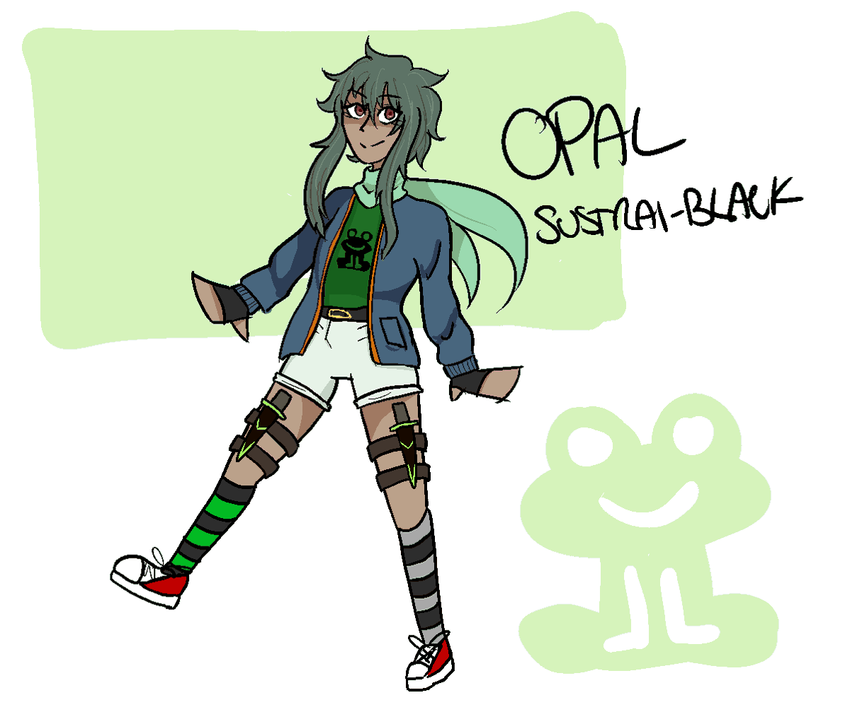 mercuryliker's tweet photo. Opal Sustrai-Black, my emercury rwbaby!!! She loves frogs sooooo much. 

[ Archive: Jul 2021, Aug 2021 ]

#RWBYOC #Emercury #rwbaby https://t.co/5x4jZvo3pY