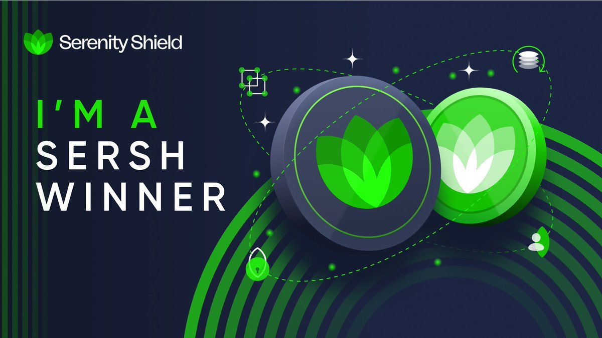 🎉📷I'm delighted to say I've won #SERSH tokens in the recent
@SerenityShield_
giveaway #competition!      

📷#SerenityShield community, where you too can participate and win incredible #rewards.📷#CryptoRewards#Web3 #SerenitySentinels

@playarabbit @BrukerikkenavnJ @dgbjacky