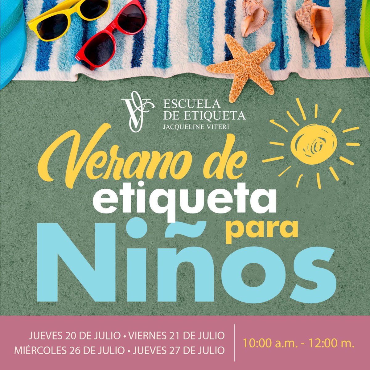 Etiqueta en verano para niños y adolescentes. Solo clases presenciales. Entra este enlace para información:
us02web.zoom.us/webinar/regist…

#etiquetaparaniños
#etiquetaparaadolescentes
#santodomingo 
#RepúblicaDominicana