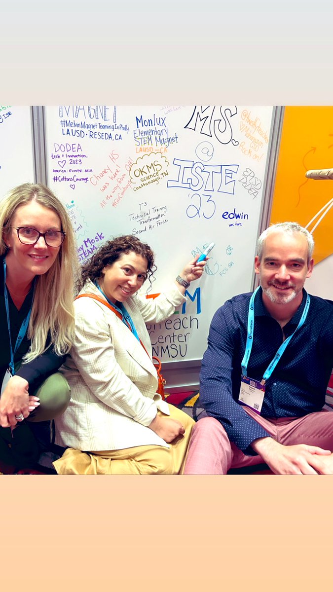 Leaving our mark. @EdwinClassroom was here. ⬇️ #ISTELive23