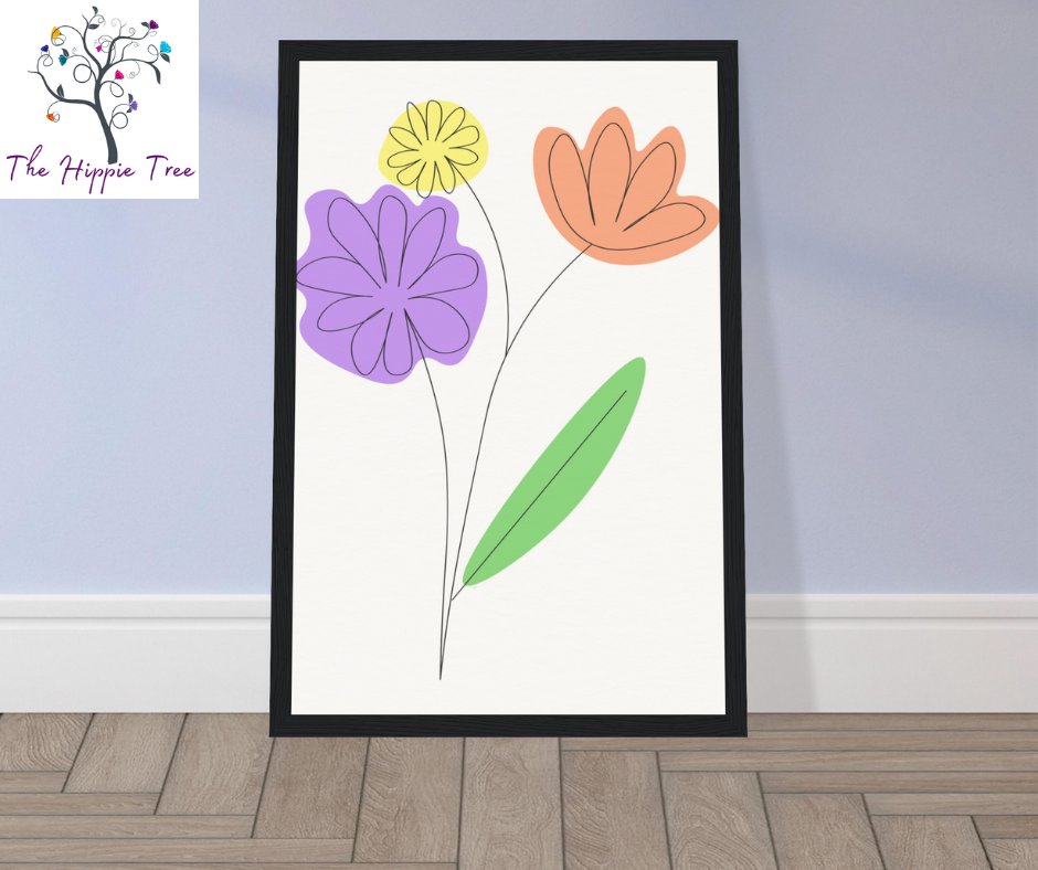 Introducing our stunning abstract floral wooden framed poster, a masterpiece that captures the essence of simplicity and beauty in one frame! Check out this and more at The Hippie Tree
#wallart #homedecor #woodwallart #wallartprints