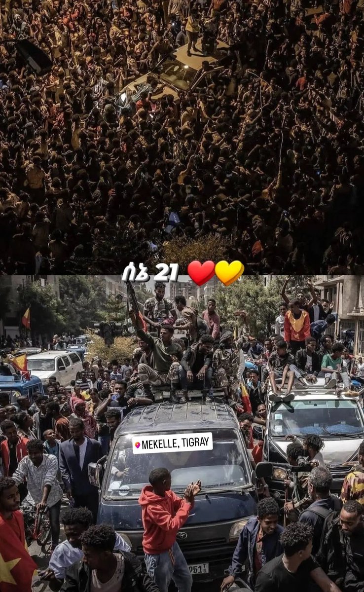 You can not never destroy us.
Tigray Tiser☝🏽🙌🏽❤️💛 
#TigrayGenocide