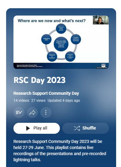 RSCDay's tweet photo. Missed out on our fantastic presentations on Day 1 of RSC Day 2023? 😨
No problem. All our pre-recorded lightning talks are available on our Youtube channel playlist. Recordings of our live presentations will be added.
https://t.co/ZzejTF7F17
#RSCDay23 #RSCday https://t.co/SzfH3umqb6