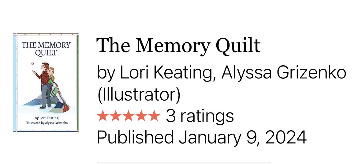 Hey #kidlit I’m officially on Goodreads! 

If you would be so kind as to add The Memory Quilt to Want To Read I’d so appreciate you! 🙏💕

And if you have read the ARC, you can now post your review 🙌😊