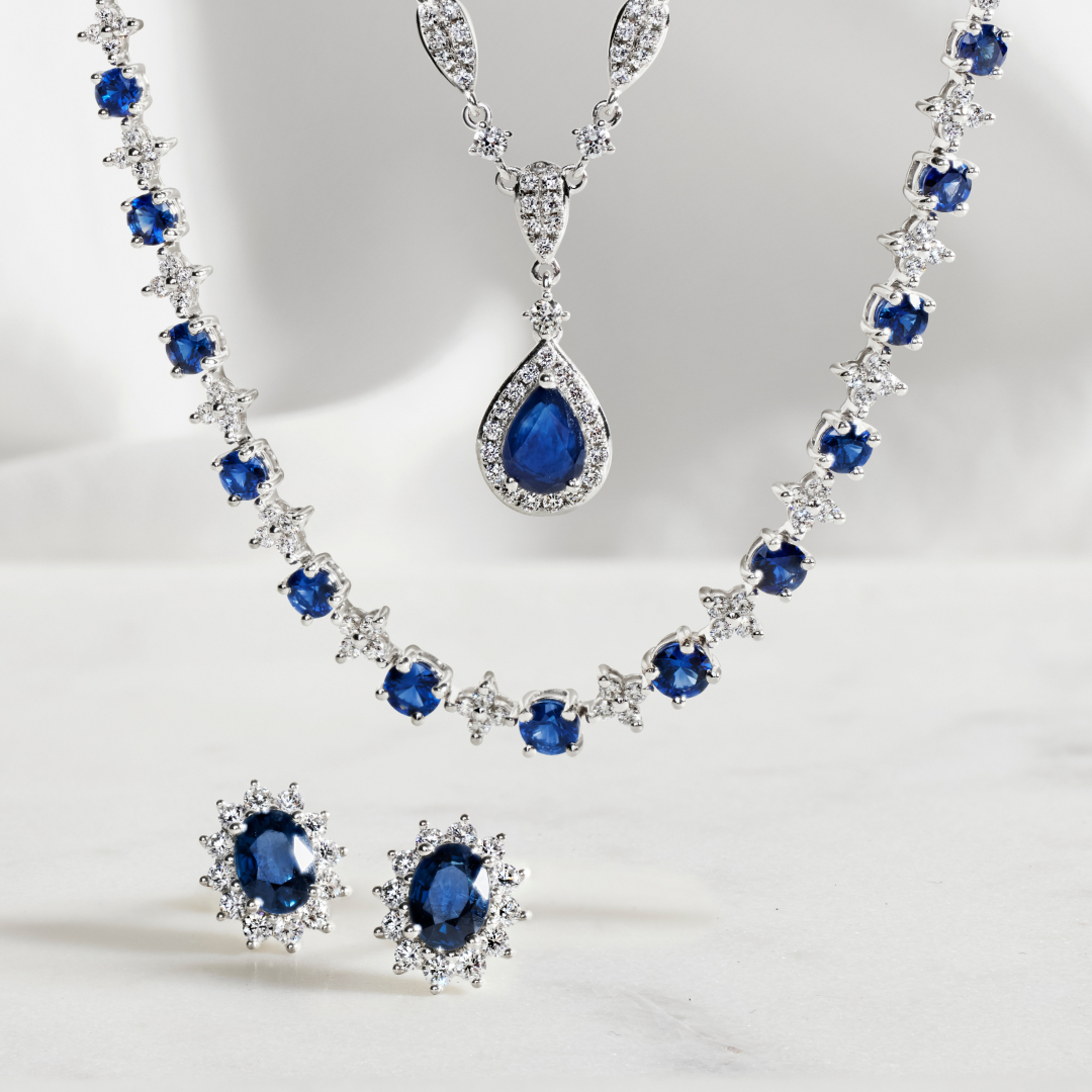Say 'I Do' to blue 💙 
.
.
.
#weddingjewelry #diamondjewelry #sapphirejewelry #somethingblue wedding jewelry, diamond jewelry, sapphire jewelry, something blue