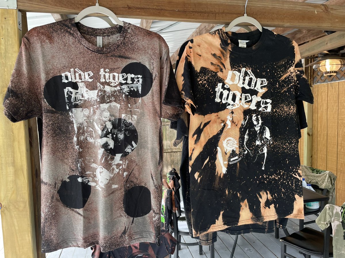 oldetigers's tweet photo. Bleached out olde T-shirts will be available at our show Friday at The Circle Hanover https://t.co/rg0OxYUqlH