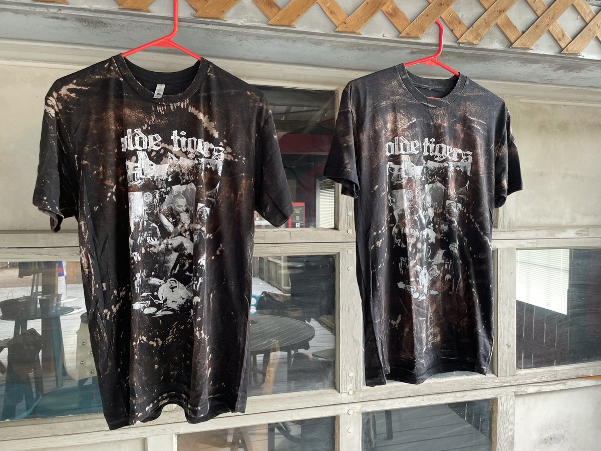 oldetigers's tweet photo. Bleached out olde T-shirts will be available at our show Friday at The Circle Hanover https://t.co/rg0OxYUqlH
