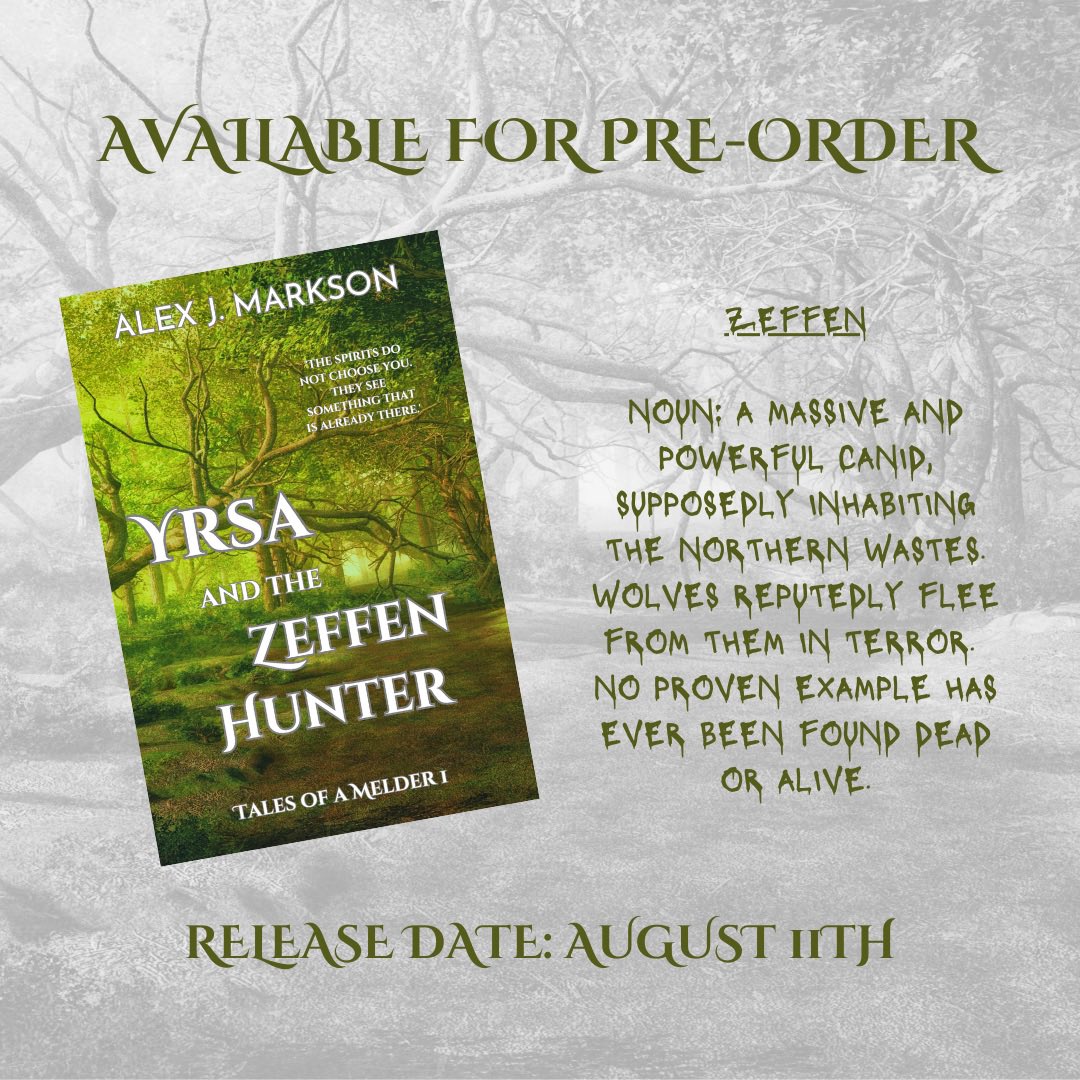 Can I tempt you to pre-order Yrsa and the Zeffen Hunter from your favourite store?

Find it here: books2read.com/zefhun

#books #book #fantasy #fantasybooks #fantasybook #coverreveal #newbook #newbooks #newbookstagram #newbookalert #amreading #amreadingfantasy #readingcommunity
