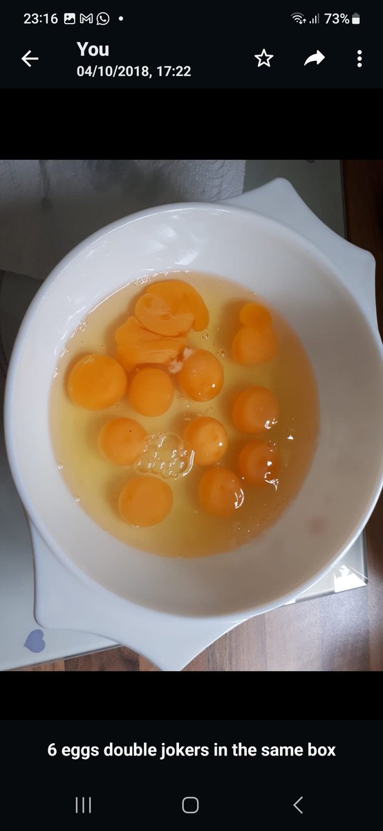 @rosspenningto13 @talkSPORT 6 double yokers and they weren't bought from waitrose, bought as a standard half dozen eggs