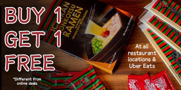 Attention ramen fanatics!
Get a free ramen kit when you buy one through Uber Eats or in person at one of our restaurants 🍜