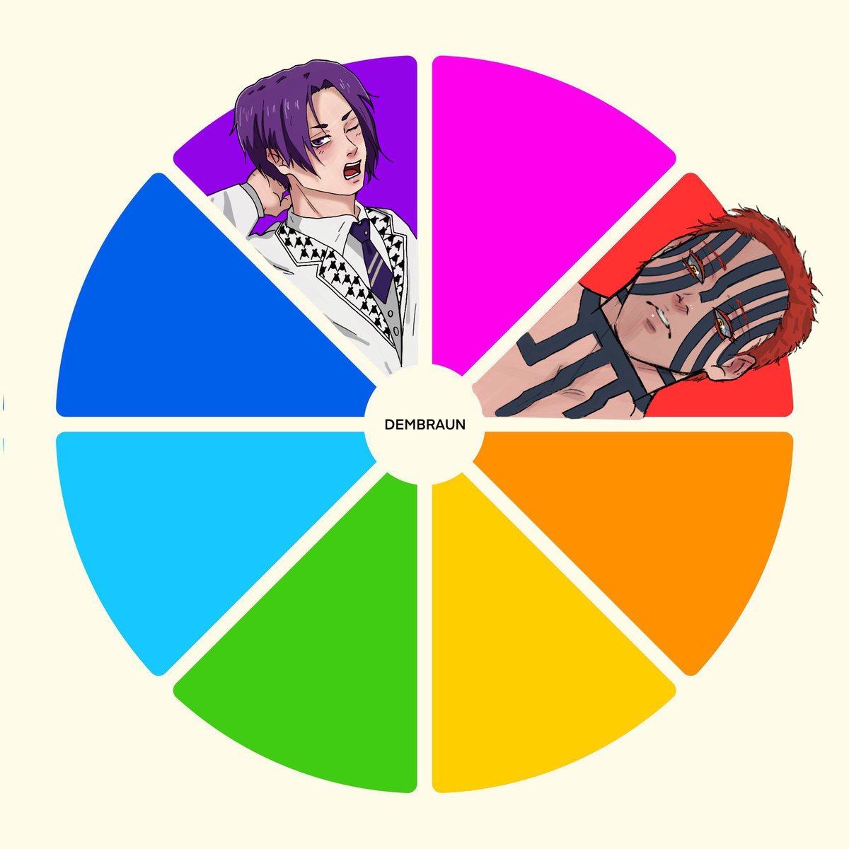 iirondemo's tweet image. Akaza 
#colorChallenge