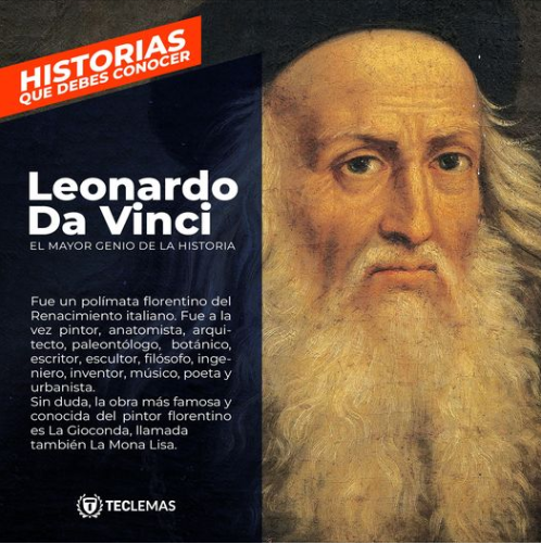 TeclemasEc's tweet photo. La genialidad de Leonardo Da Vinci radica en su talento polifacético, su capacidad para innovar, su enfoque científico y su legado perdurable. Su legado continúa inspirando a generaciones de artistas, científicos y creadores. Un verdadero genio de la historia
#LoQueDebesConocer https://t.co/0iNTpP7aLZ
