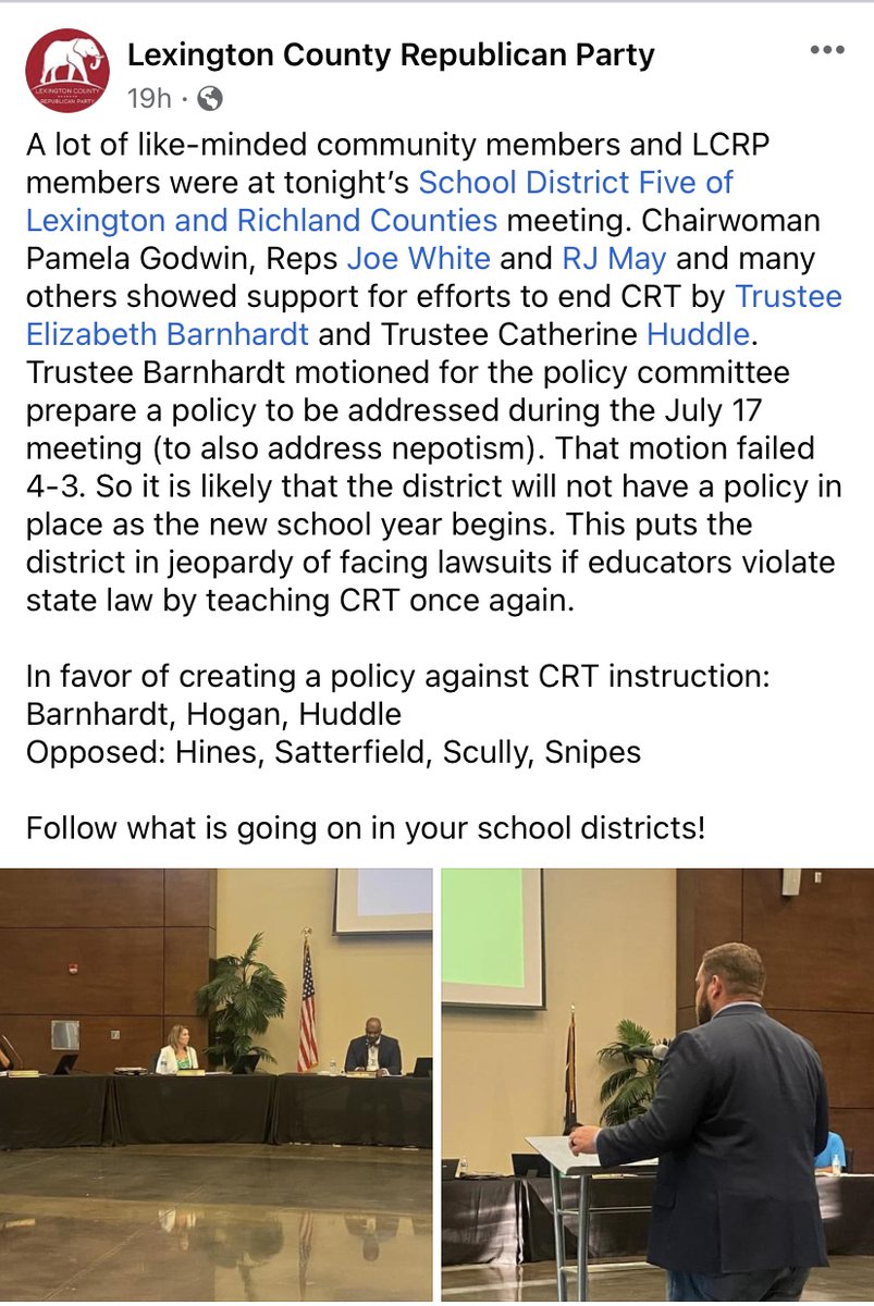 Lexington, SC - GOP tweet media