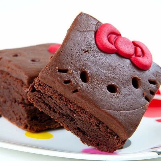 would u eat the hello kitty brownie?