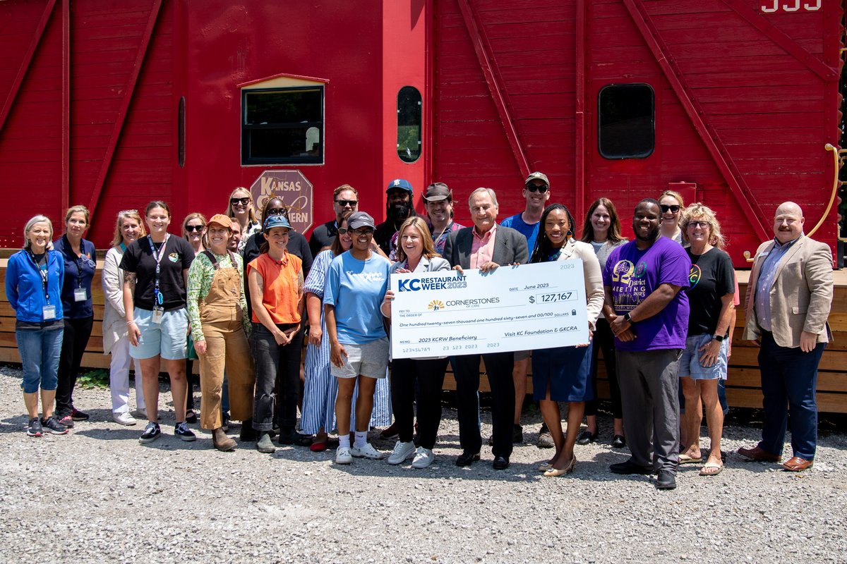 Cornerstones of Care (@ourcornerstones) on Twitter photo We are thrilled to accept this check alongside the
<a href="/VisitKC/">Visit KC</a> Foundation and the <a href="/GKCRA/">KC Restaurant Assoc.</a> Educational Foundation. A heartfelt thank you to KCRW and the amazing KC restaurants and diners who supported us during #KCRW2023! Your support makes a huge impact on our Build Trybe youth. We are thrilled to accept this check alongside the
<a href="/VisitKC/">Visit KC</a> Foundation and the <a href="/GKCRA/">KC Restaurant Assoc.</a> Educational Foundation. A heartfelt thank you to KCRW and the amazing KC restaurants and diners who supported us during #KCRW2023! Your support makes a huge impact on our Build Trybe youth.